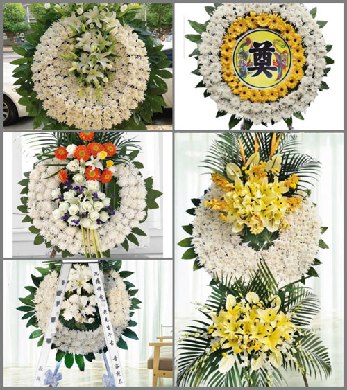 北京房山区周口店地区良各庄村花圈速递